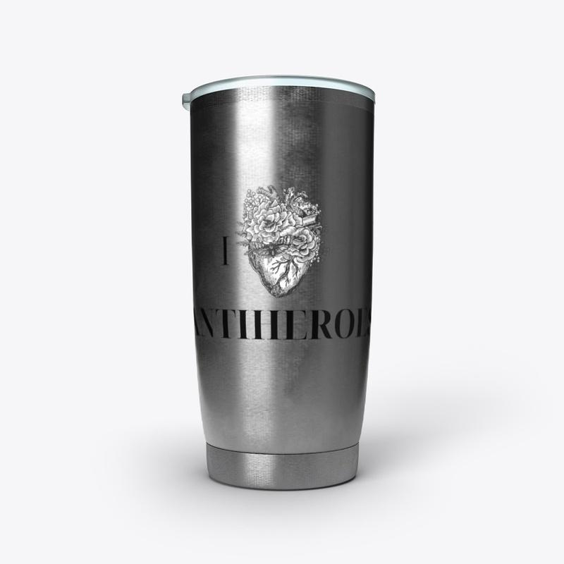 I LOVE ANTIHEROES DRINKWARE